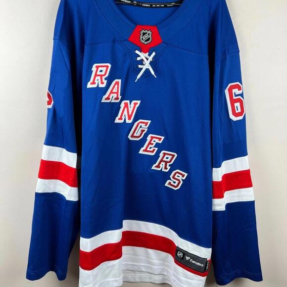 New York Rangers #6 Jones Fanatics Breakaway Home Jersey 2XL Blue NHL - Picture 1 of 8